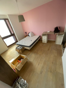Photo de galerie - Pose de parquet et peindre la chambre âpre pose de placo   