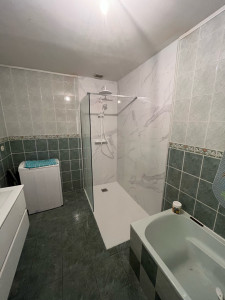 Photo de galerie - Création douche à l’italienne, receveur à ras du sol 