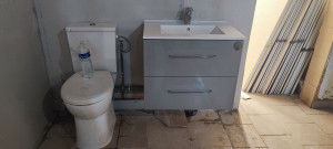 Photo de galerie - Installation wc plus lavabo 