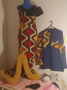 Photo de galerie - Tenue couple africain assorti 