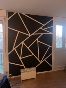 Photo de galerie - Peinture d’un mur avec motif 
