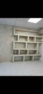 Photo de galerie - Réalisation meuble en Placo + bande à joint