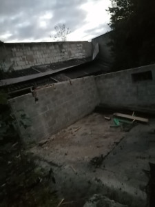 Photo de galerie - Démolition de garage et mur en craie 