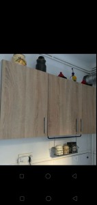 Photo de galerie - Montage meubles haut de cuisine avec support vaisselle 