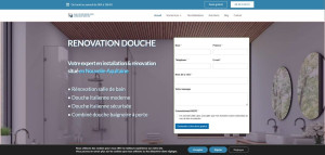 Photo de galerie - Refonte et gestion site web SBM 33, rénovation salles de bain Bordeaux