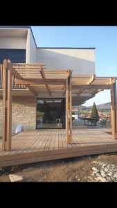 Photo de galerie - Carport en bois massif 