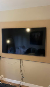 Photo de galerie - Décor TV murale 