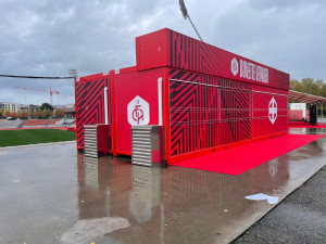 Photo de galerie - Installation de Modulaire + Installation cache Clim extérieur 