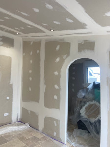 Photo de galerie - Cloison sèche / bandes à joints 