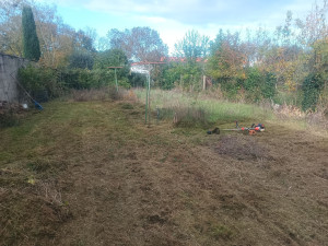 Photo de galerie - Défrichage de votre terrain. Maintenant j'ai une tondeuse à couteaux pour un rendue plus propre en moins de temps