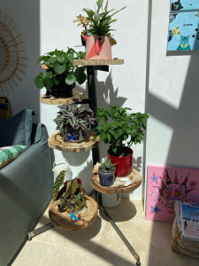 Photo de galerie - Support pour plantes acier 