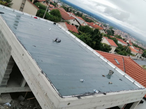 Photo de galerie - étanchéité bitumineuse sur un garage 