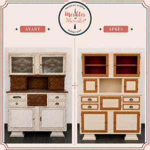 Photo de galerie - Rénovation d’un buffet haut