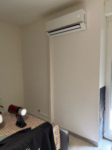 Photo de galerie - Installation climatisation réversible marque LG 