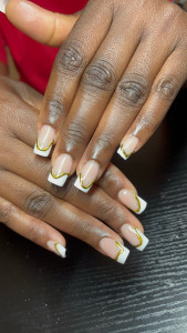 Photo de galerie - Pose capsule gel / French fantaisie 