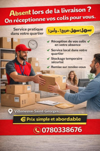 Photo de galerie - Service de réception de colis – Nous réceptionnons pour vous
Vous n’êtes pas chez vous pour recevoir vos colis ?
Nous proposons : • Réception de vos colis en votre absence
• Service local dans votre quartier
• Stockage temporaire sécurisé
• Remise sur ren