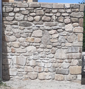 Photo de galerie - Pose mur en pierres