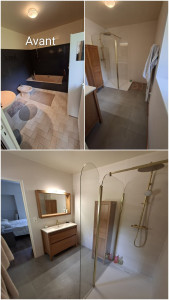 Photo de galerie - Rénovation sdb complète 