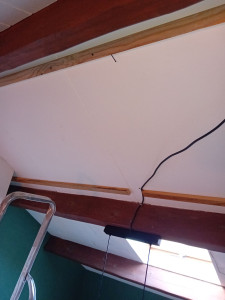 Photo de galerie - Montage de frisette sur plafond première etape
