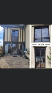 Photo de galerie - Après menuiseries Alu 7016 .