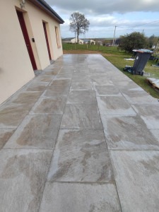 Photo de galerie - Pose de carrelage d'extérieur 