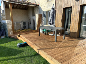Photo de galerie - Pose d’une terrasse bois 
