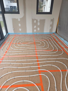Photo de galerie - Création d'un plancher chauffant avec isolation 