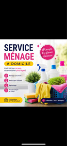 Photo de galerie - Nettoyage, entretien des pièces, dépoussiérage, nettoyage de la cuisine et de la salle de bain.