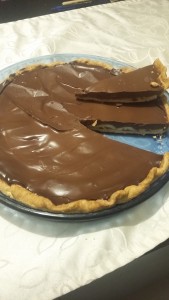 Photo de galerie - Tarte bananes chocolat 