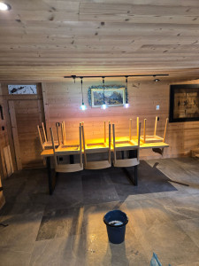 Photo de galerie - Préparation chalet 

