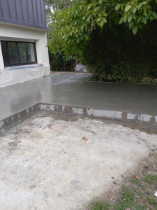 Photo de galerie - Coulage dalle béton 