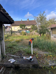Photo de galerie - Débroussaillage et tonte de pelouse 