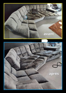 Photo de galerie - Nettoyage canapé professionnel 