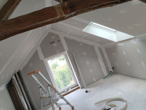 Photo de galerie - Placo avec bande aménagement de comble 