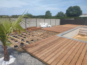 Photo de galerie - Terrasse sur plots réglables 