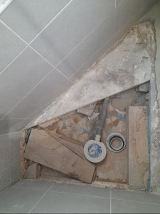 Photo de galerie - Sol douche avant travaux