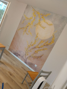 Photo de galerie - Voilà pose de tapisserie pour chambre des parents 