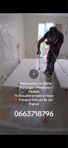 Photo de galerie - Bonjour, Je suis peintre en bâtiment, spécialisé en intérieur/extérieur : murs, plafonds, portes. Je propose des services de qualité (préparation, ponçage, enduit, peinture). Contactez-moi ici pour un devis. Merci.