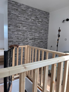 Photo de galerie - Pose de rambarde de sécurité case d’escalier 