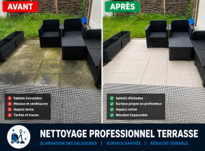 Photo de galerie - Nettoyage de terrasse