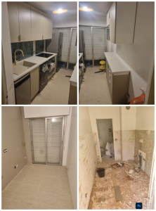Photo de galerie - Rénovation complète cuisine ikea.
plomberie,carrelage,enduit,électricité 