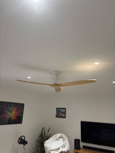 Photo de galerie - Installation d’un ventilateur de plafond 