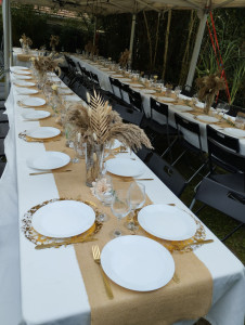 Photo de galerie - Préparation d'un jardin pour un mariage 