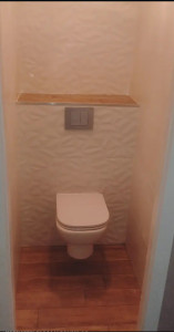 Photo de galerie - Création wc suspendu 
