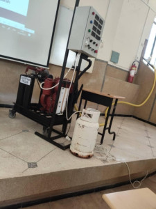 Photo de galerie - Fabrication d'un banc d'essai moteur dual fuel diesel-gaz comme projet de master