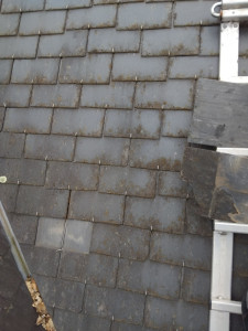 Photo de galerie - Remplacement d'ardoise.