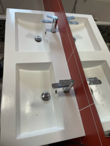 Photo de galerie - Entretien lavabo avant 