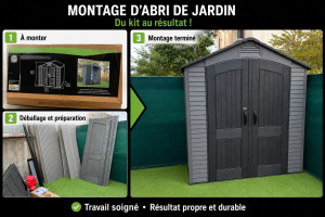 Photo de galerie - Montage abri de jardin