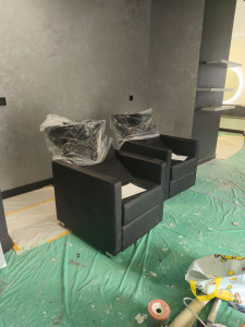 Photo de galerie - Montage de fauteuil lavabo 