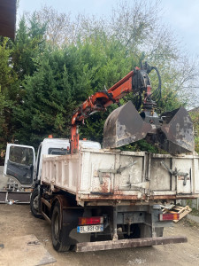 Photo de galerie - Remplacement flexibles hydraulique sur une grue 